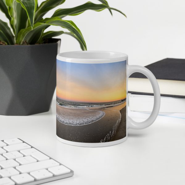 white glossy mug 11oz office environment 63b6254002ae2