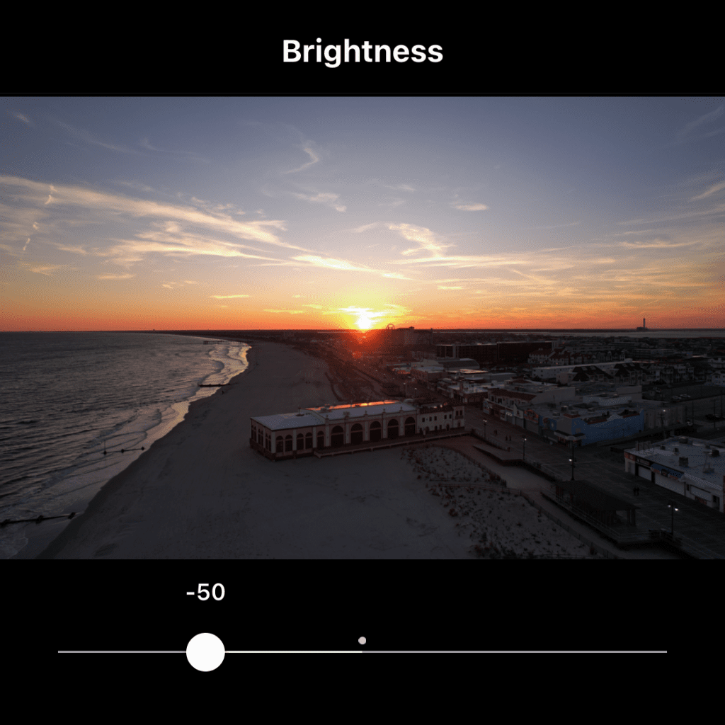 brightness down